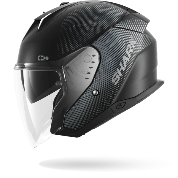SHARK SKWAL i3 JET SP LYNE Mat NEGRO Anthra Anthra Casco De Moto