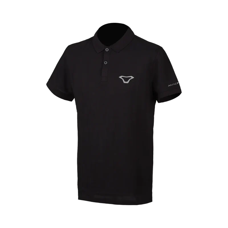 MACNA Estilo Urbano Hombre Polo Camisa Negro Gris