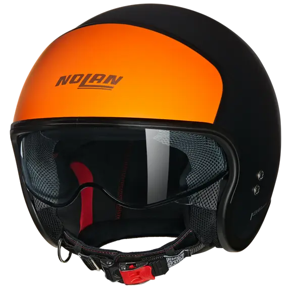 NOLAN Nolan N21 VERNICIATURA SPECIALE 352 ABIERTO Casco Nero Arancione