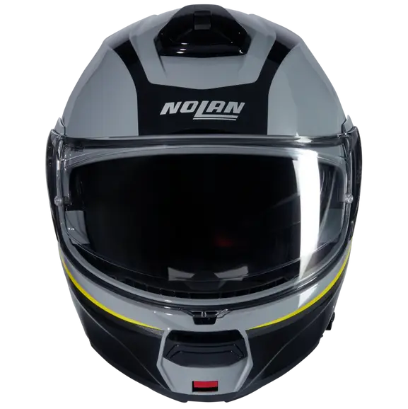 NOLAN N100-6 INCOGNITO 346 Modular Casco Grigio Giallo Nero