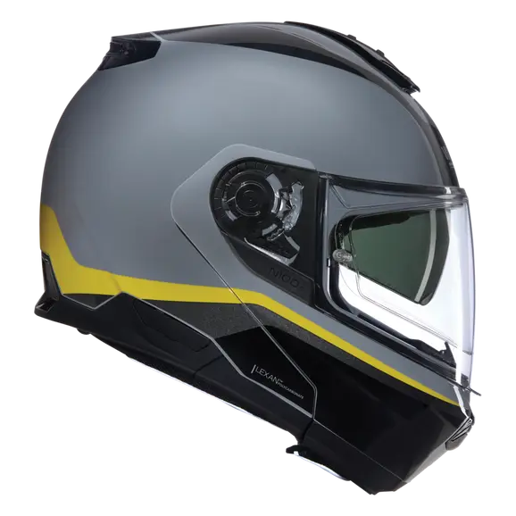NOLAN N100-6 INCOGNITO 346 Modular Casco Grigio Giallo Nero