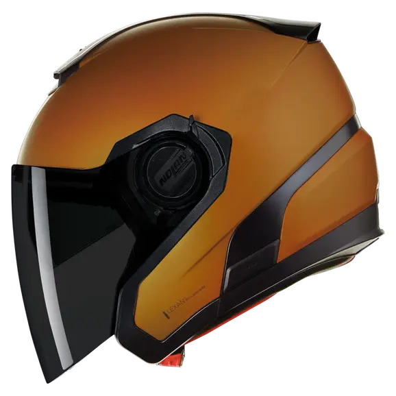 NOLAN N40-5 CLASSICO NOBILE 319 Abierto Moto Casco Negro Naranja