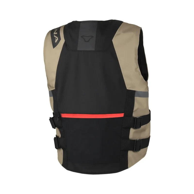 Macna MUTV-1 Chaleco aventura mangas Topo Negro