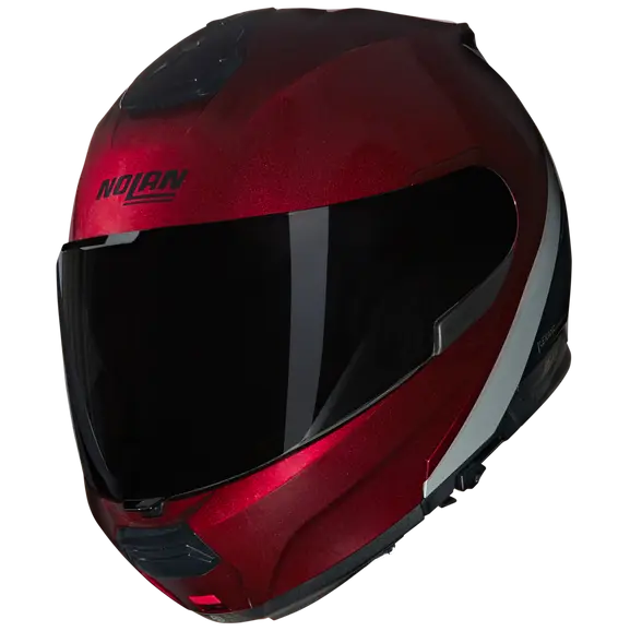 NOLAN N100-6 VERNICIATURA SPECIALE 341 ABATIBLES CASCOS ROSSO VISCERALE NERO