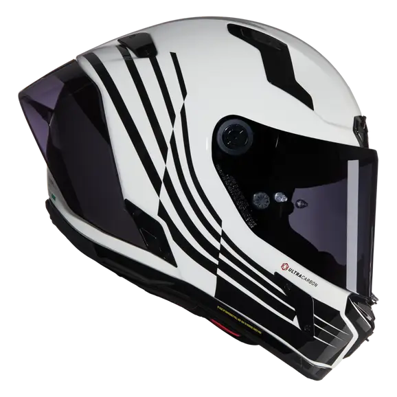 NOLAN X-804 RS ULTRA CARBON ALA 344 CASCO INTEGRAL BLANCO NEGRO