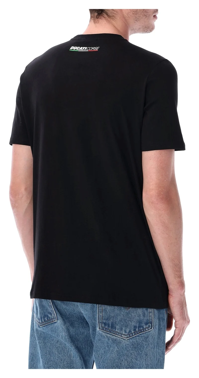 DUCATI Camiseta De Manga Corta Hombre Negro