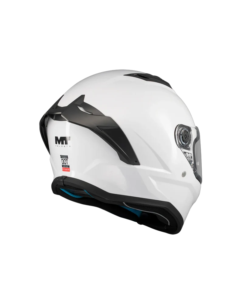 MT FF126 STINGER 2 PURE INTEGRALES CASCO DE MOTO A0 BLANCO PERLA BRILLO