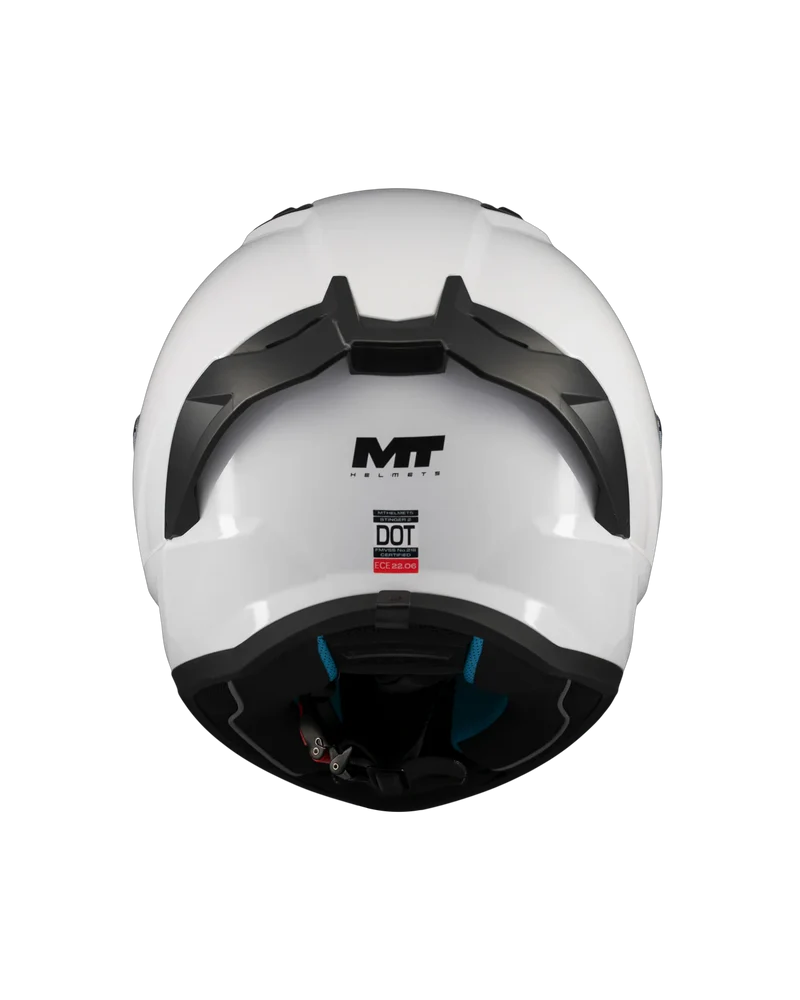MT FF126 STINGER 2 PURE INTEGRALES CASCO DE MOTO A0 BLANCO PERLA BRILLO