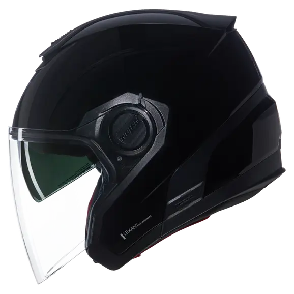 NOLAN N40-5 CLASSICO 301 Abierto Moto Casco Negro brillante