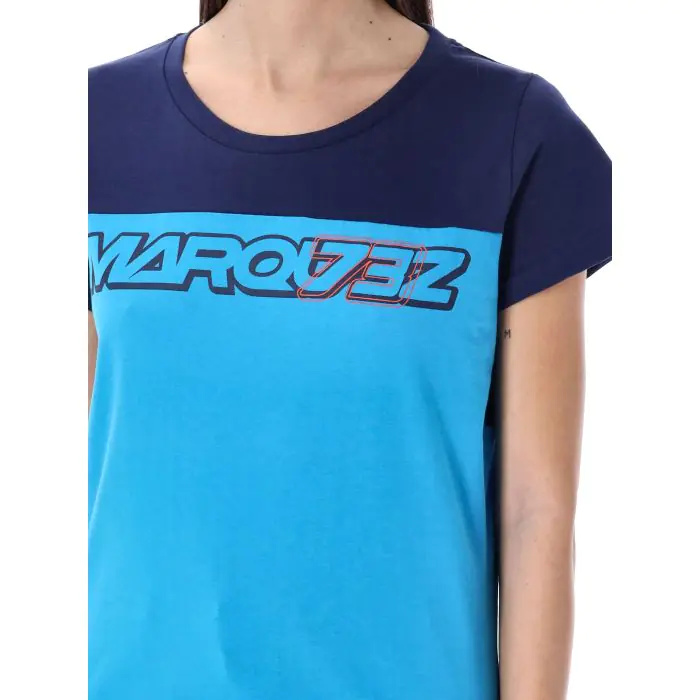 ALEX MARQUEZ GUN MUJER CAMISETA AZUL CLARO
