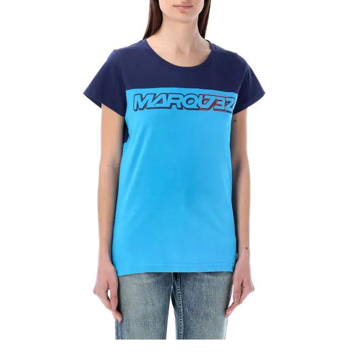 ALEX MARQUEZ GUN MUJER CAMISETA AZUL CLARO