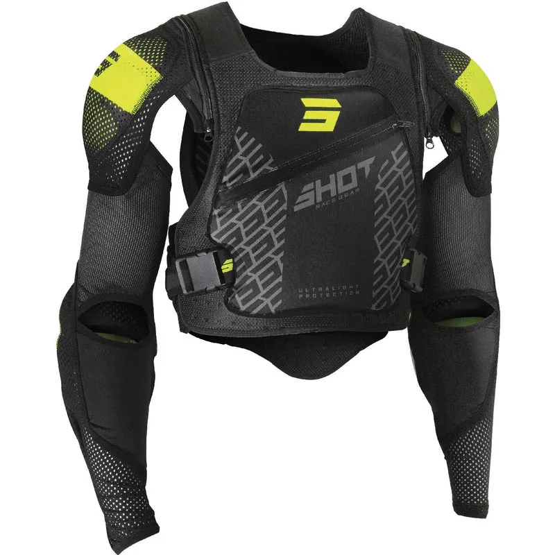 SHOT ULTRALIGHT 2.0 Chaleco Protector Negro Amarillo