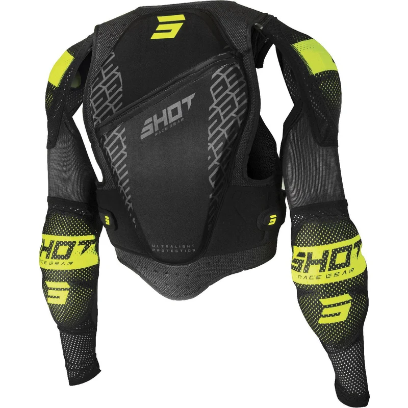 SHOT ULTRALIGHT 2.0 Chaleco Protector Negro Amarillo