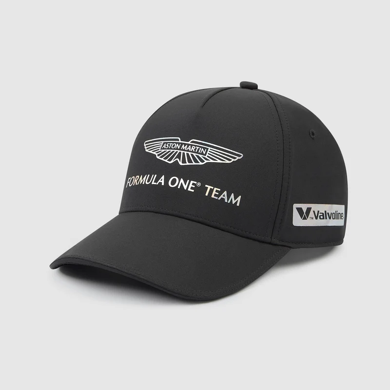 Aston Martin F1 2024 Gorra estampado iridiscente del equipo del GP de Las Vegas