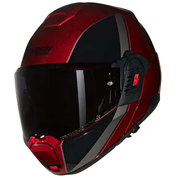 NOLAN N120-1 VERNICIATURA SPECIALE 344 MODULAR CASCOS ROSSO VISCERALE NERO
