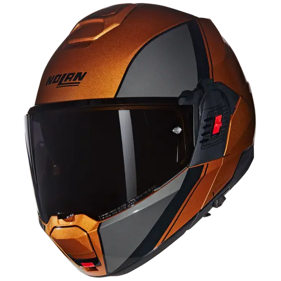NOLAN N120-1 VERNICIATURA SPECIALE 343 MODULAR CASCOS OCRA NERO