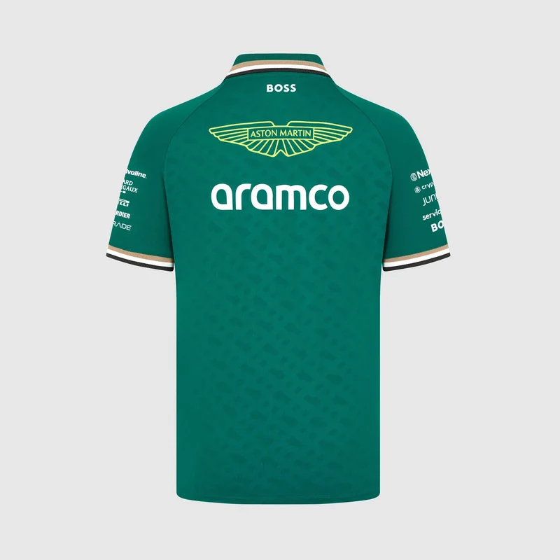 ASTON MARTIN F1 Hombres Rp Equipo Polo Verde