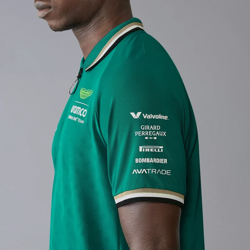 ASTON MARTIN F1 Hombres Rp Equipo Polo Verde
