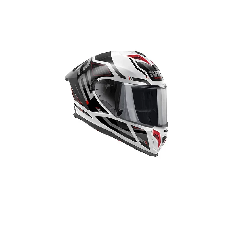 GIVI H503 QUASAR Casco Integral Para Moto Blanco Negro Rojo