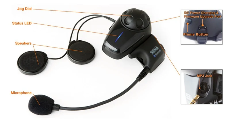 SENA SMH10 Auriculares E Intercomunicador Bluetooth Motocicletas