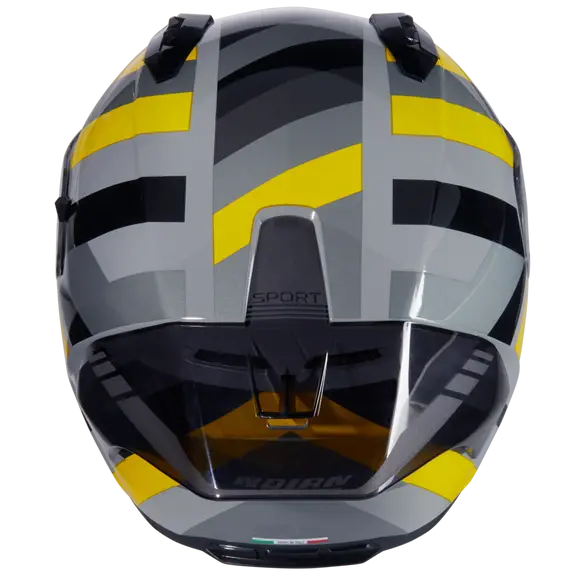 NOLAN N60-6 Sport DINAMICO 344 INTEGRAL CASCO GRIGIO GIALLO NERO