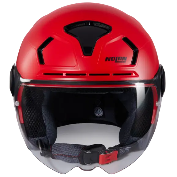 NOLAN N30-4 T CLASSICO 308 Abierto Moto Casco Rojo Brillante