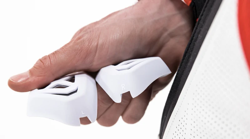 IXON DESLIZADORES DE CODO PROTECTOR MOTO CARRERAS BLANCO NEGRO