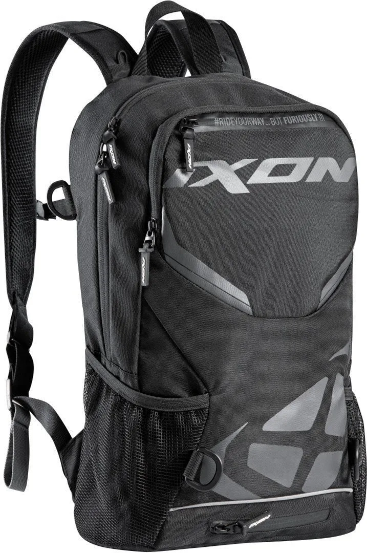 IXON R-Tension 23 Mochila TEXTIL Moto Negro Capacidad 23 L