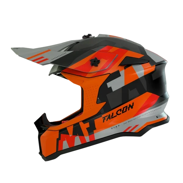 MT MX802 FALCON ARYA CASCO DE MOTO A4 MATE NARANJA
