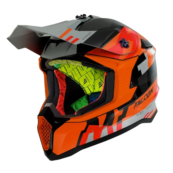 MT MX802 FALCON ARYA CASCO DE MOTO A4 MATE NARANJA