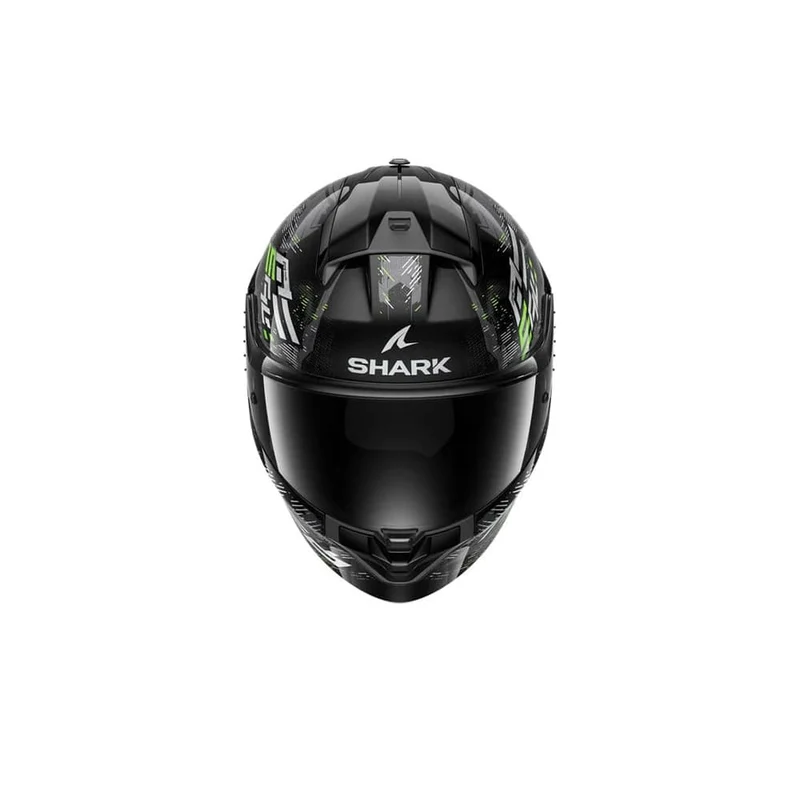 Shark Cascos RIDILL 2 Negro Plata Verde