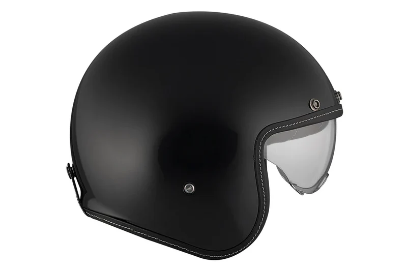 MT LE MANS 2 SV S SOLID ABIERTO CASCO DE MOTO A1 NEGRO BRILLANTE