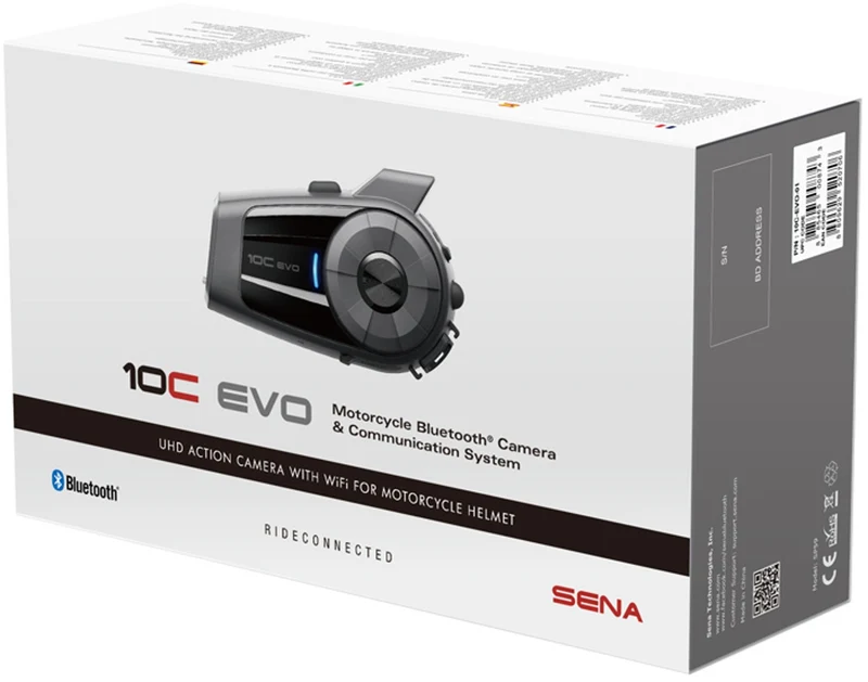 SENA 10C EVO Sistema comunicación Bluetooth® Wi-Fi cámara motocicleta