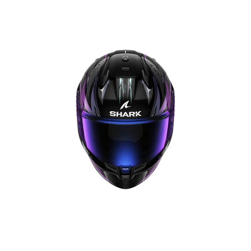 SHARK D SKWAL 3 purpurina verde negra integral Casco