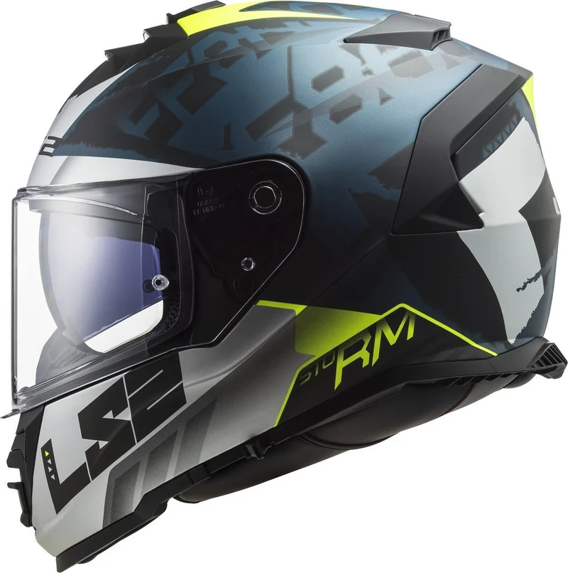 LS2 FF800 STORM SPRINTER M.BLACK SILVER COBALT