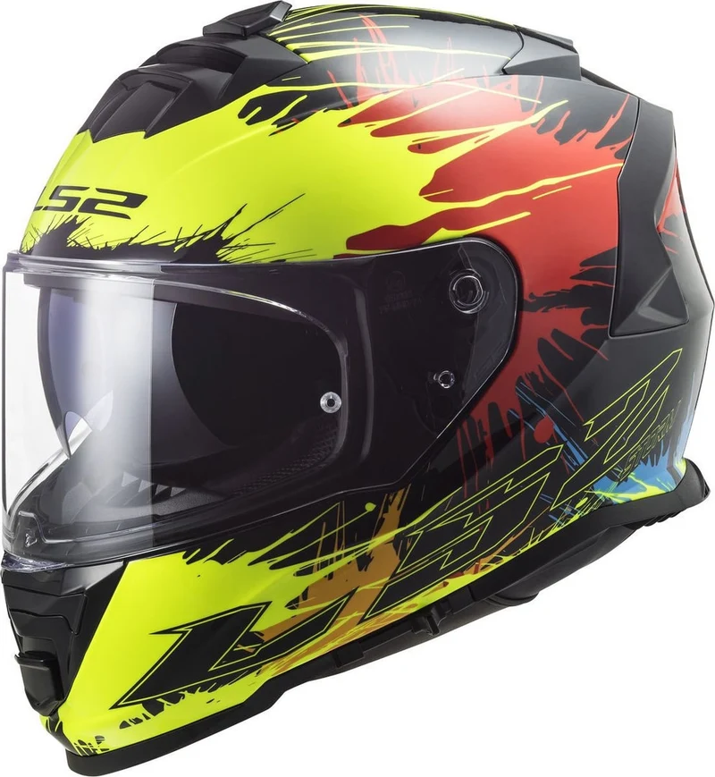 LS2 FF800 STORM DROP BLACK YELLOW RED