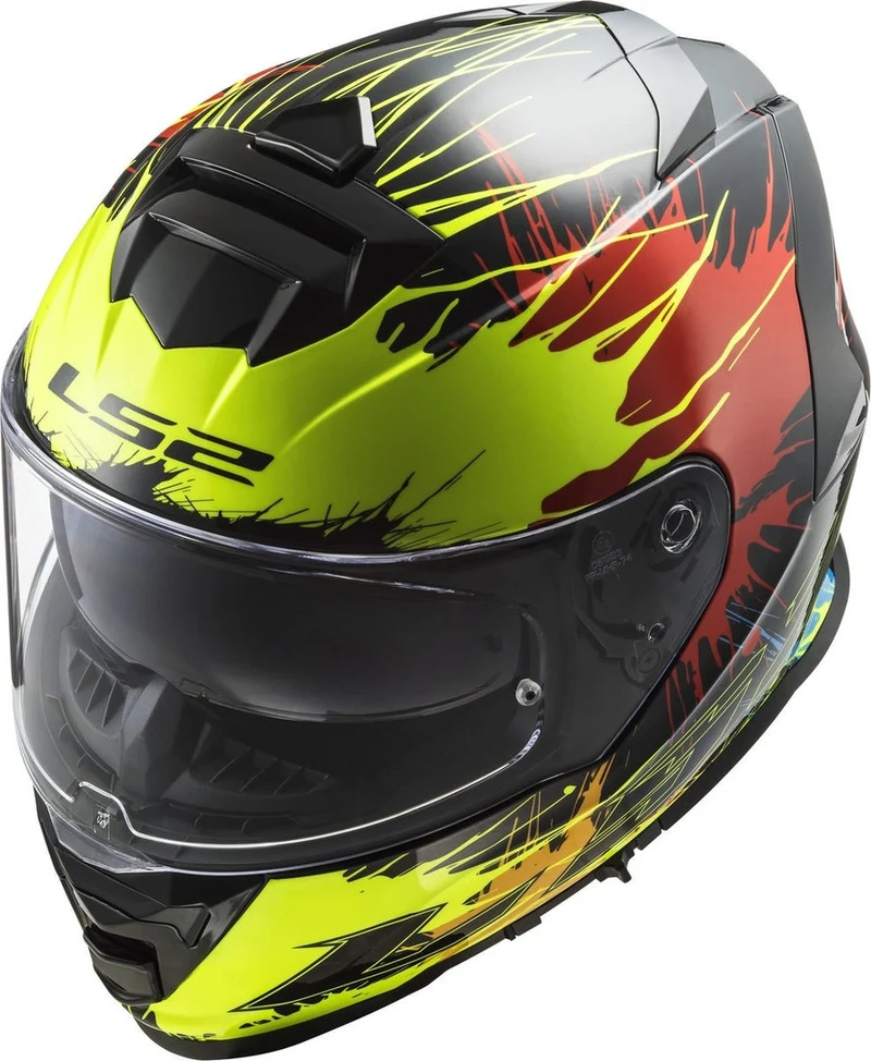 LS2 FF800 STORM DROP BLACK YELLOW RED