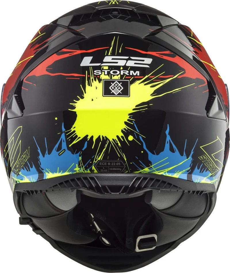 LS2 FF800 STORM DROP BLACK YELLOW RED