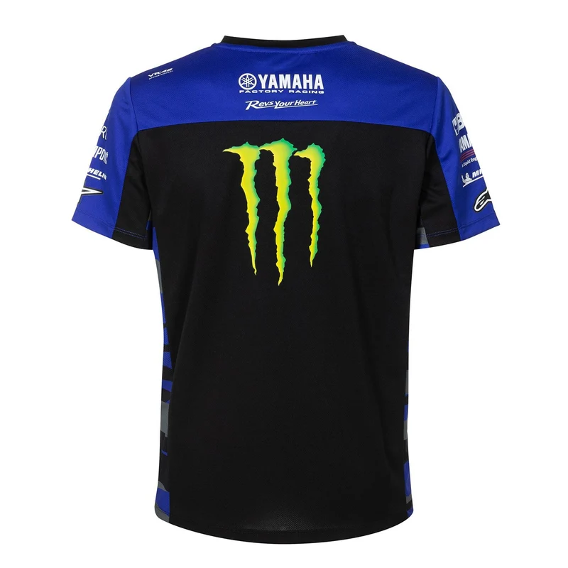 YAMAHA - MONSTER REPLICA MENS T-SHIRT BLACK/BLUE