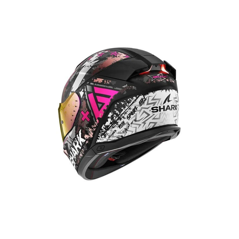 Shark Skwal I3 Hellcat Touring Casco negro mate cromado morado