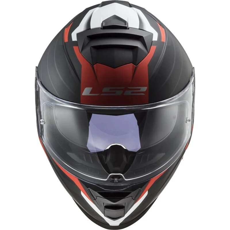 LS2 FF800 STORM NERVE MATT BLACK RED