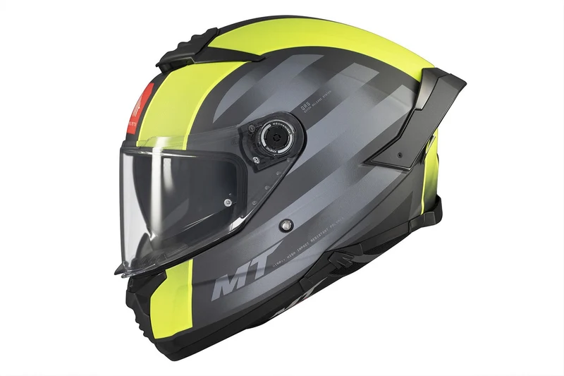 MT THUNDER 4 SV TREADS CASCO DE MOTO D3 NEGRO MATE AMARILLO FLUOR
