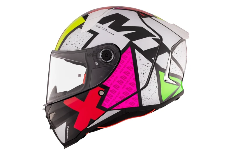 MT REVENGE 2 S LIGHT CASCO DE MOTO C0 PERLA BRILLO