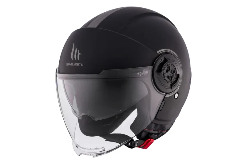 MT VIALE SV S SOLID URBANA CASCO DE MOTO A1 NEGRO MATE