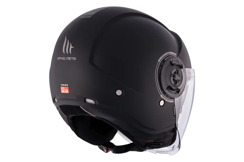 MT VIALE SV S SOLID URBANA CASCO DE MOTO A1 NEGRO MATE
