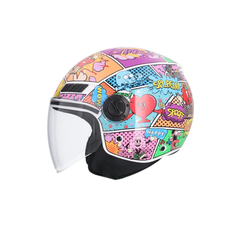 SHIRO CASCO KIOTO COMIC MULTICOLOR