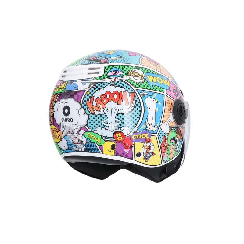 SHIRO CASCO KIOTO COMIC MULTICOLOR