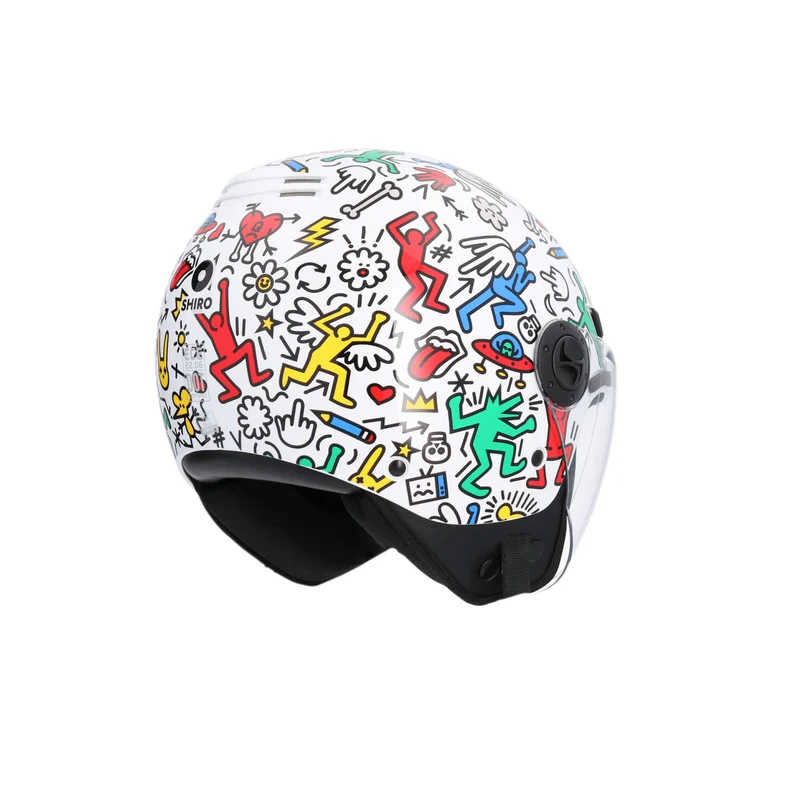 SHIRO CASCO KIOTO DOODLE LIVE MULTICOLOR