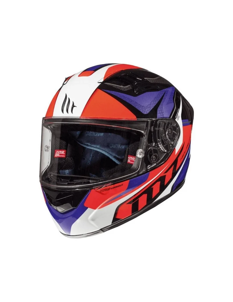 MT FF103 KRE LOOKOUT CASCO DE MOTO G2 ROJO FLÚORR BRILLO