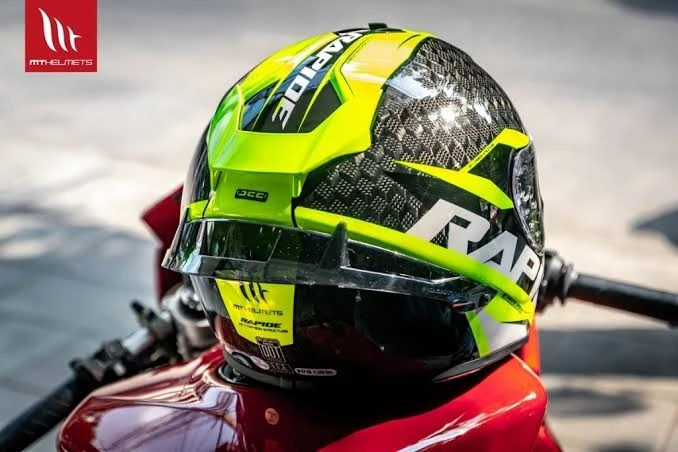 MT FF104PRO RAPIDE PRO CARBON CASCO DE MOTO C3 AMARILLO FLUOR BRILLO
